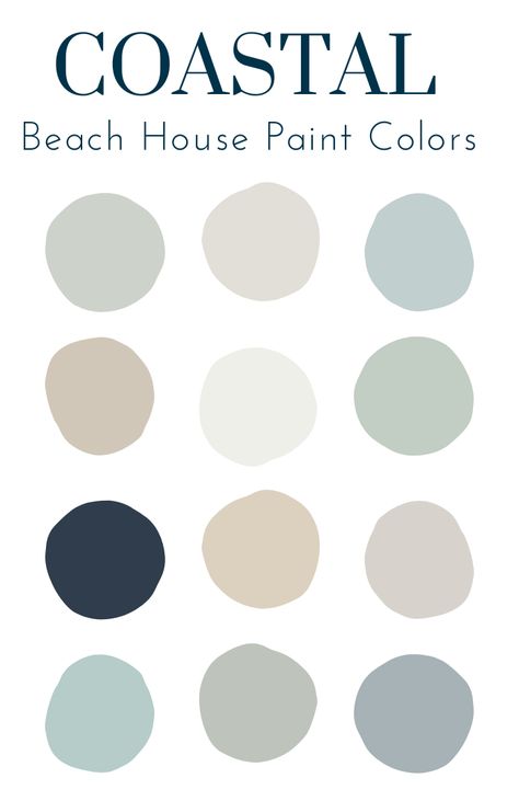 Sherwin Williams Coastal, Beach House Paint Colors, Beach Color Palette, House Paint Colors, Beach Color Palettes, Coastal Paint, Coastal Paint Colors, Beach House Colors, Coastal Color Palette