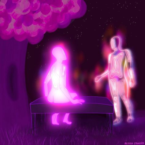 Souls Meeting, My Two Personalities, Two Souls Connecting Art, Mental Connection, Soulmate Art, Soulmates Art, Soul Connections, Cassie Skins, Aura Aesthetic