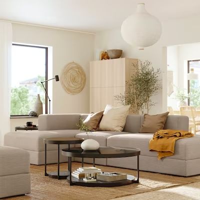 JÄTTEBO series - IKEA Customised Sofa, Laminated Veneer Lumber, Storage Chaise, U Shaped Sofa, Modul Sofa, Ikea Sofa, Beige Sofa, Dream Living Rooms, Small Sofa