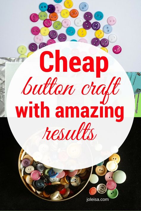 Upcycling, Things To Do With Old Buttons, Crafts To Make With Buttons, Crafts Made With Buttons, What To Do With Old Buttons, Button Projects Ideas, Crafts With Buttons Project Ideas, Button Crafts For Adults Project Ideas, Things To Do With Buttons