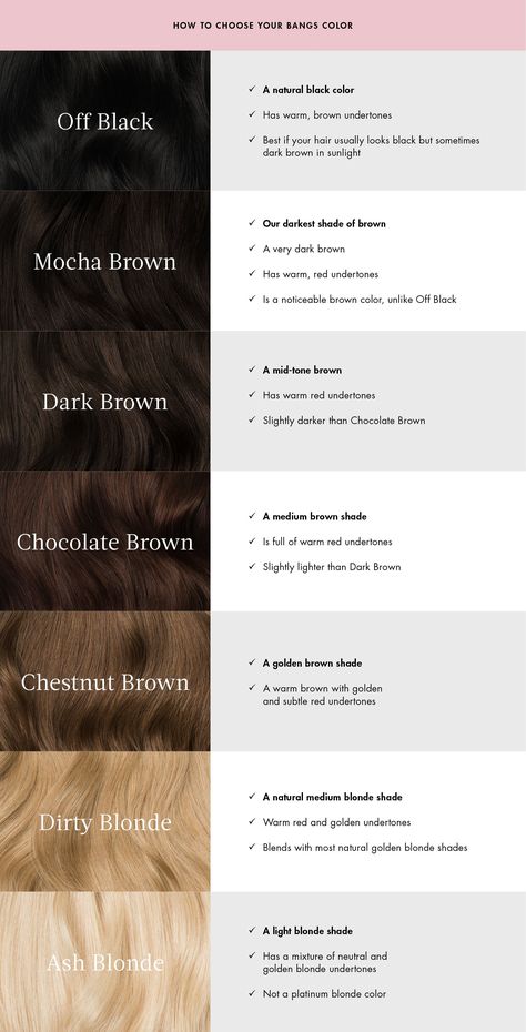 All Hair Colors Shades, Type Of Highlights For Hair, Brunette Hair Chart, Shade Of Black Hair Color, Brown Hair Colour Palette, Hair Chart Color, Brown Hair In Brown Skin, Dark Hair Color Chart, Dark Natural Brown Hair