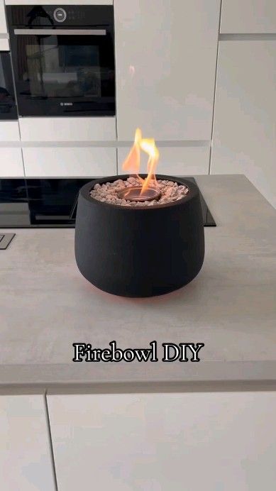 Luxe Deco Essence | It's not mandatory to buy home decor items all the time. You can make some of them by recycling the things around you. #homedecor… | Instagram Diy Cheap Fire Pit Ideas, Small Outdoor Fireplace Ideas Diy, Diy Patio Fire Pit Table, How To Make Fire Pit, Diy Fire Decorations, Diy Alcohol Fire Bowl, Creative Balcony Ideas, Diy Table Top Fire Pit Ideas, Diy Bonfire Pit Cheap Backyard Ideas