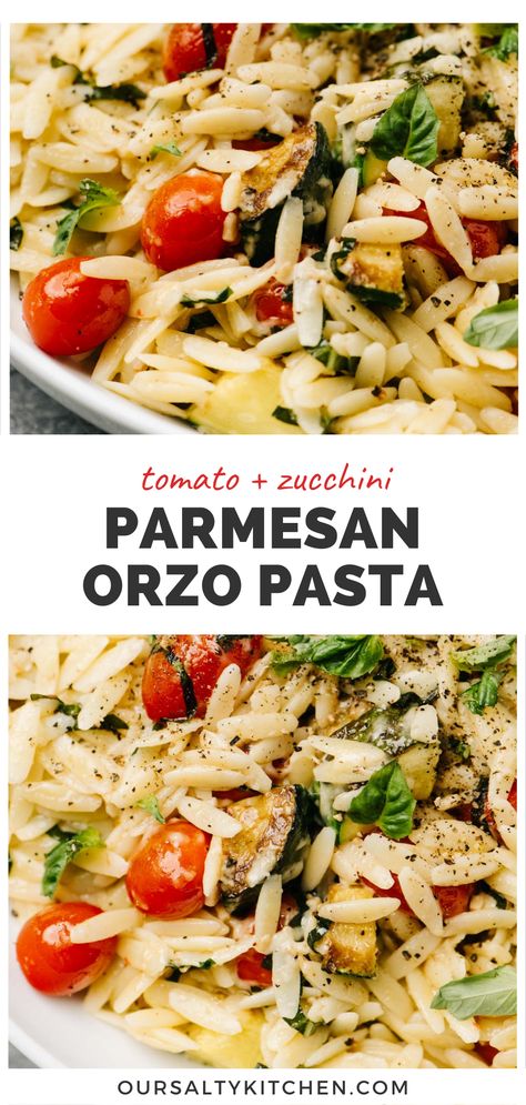 Essen, Parmesan Orzo Pasta, Orzo Recipes Healthy, Creamy Parmesan Orzo, Orzo Recipes Side, Orzo Dinner Recipes, Pasta Recipe Creamy, Orzo Pasta Recipe, Orzo Pasta Recipes