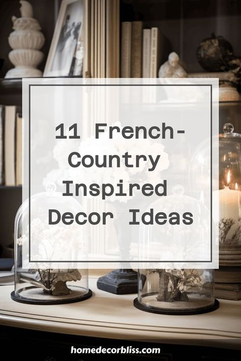 Discover 11 charming French-country inspired decor ideas to bring a touch of elegance and coziness to your home. Explore unique ways to incorporate rustic elements, soft color palettes, and vintage accents into your living space. Add a touch of timeless beauty with these inspiring decor ideas that will transform your home into a cozy French countryside retreat. French Country Kitchen Dining Room, Campinas, French Country Style Interior Design, French Country Shelving Ideas, Neutral French Country Decor, Fancy Farmhouse Living Room, Black French Country Decor, Industrial French Country, French Country Vintage Decor