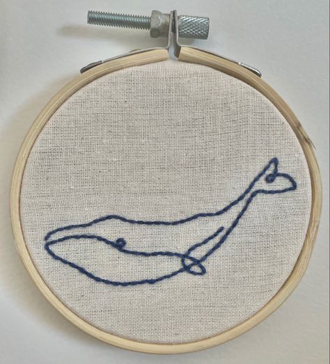 3” embroidery of the line drawing of a whale Embroidery Whale Pattern, Embroidery Lines Pattern, Sea Animal Embroidery, Whale Shark Embroidery, Orca Embroidery, Whale Embroidery Pattern, Embroidery Whale, Minimalistic Embroidery, Ocean Embroidery