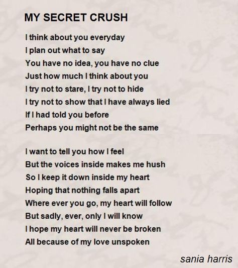 Crush Poems, Hopeless Crush Quotes, Crush Quotes For Him, Love Texts For Him, Love Poems For Him, Secret Crush Quotes, Poems For Him, Secret Crush, Dear Self Quotes