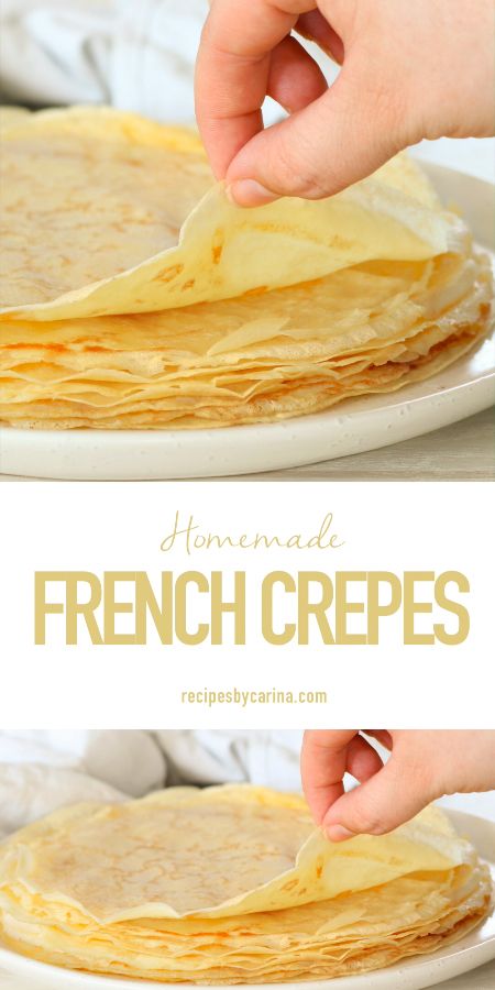 French Crepe Recipe Crapes Recipe, Crepes Recipe Breakfast, Crêpe Recipe, Best Crepe Recipe, French Cooking Recipes, French Crepe Recipe, Sweet Crepes Recipe, Homemade Crepes, Easy Crepe Recipe