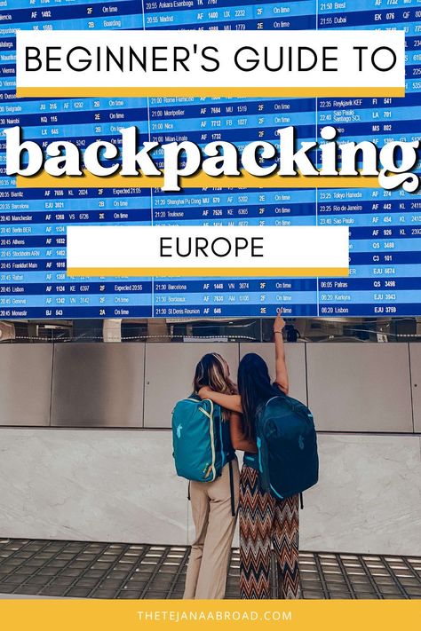 What every beginner should know about backpacking Europe Backpacking Europe Outfits, Backpacking Aesthetic, Hiking Packing List, Backpacking Routes, Backpack Through Europe, Backpacking Europe Packing List, Europe 2024, Europe Packing List, Packing For Europe