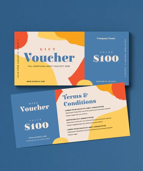 Coupons Design Ideas, Voucher Design Aesthetic, Giftcard Voucher Design, Cash Voucher Design, Gift Vouchers Design, Coupon Card Design, Coupon Graphic Design, Gift Card Design Voucher, Gift Coupon Design