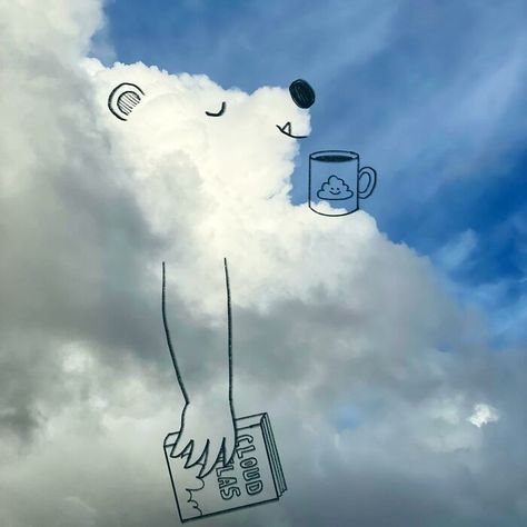 Nature, Drawing Shapes, Cat And Cloud, Food Illustration Design, Instagram Design Creative, Digital Portrait Illustration, Ephemeral Art, Cloud Illustration, Drops Of Water