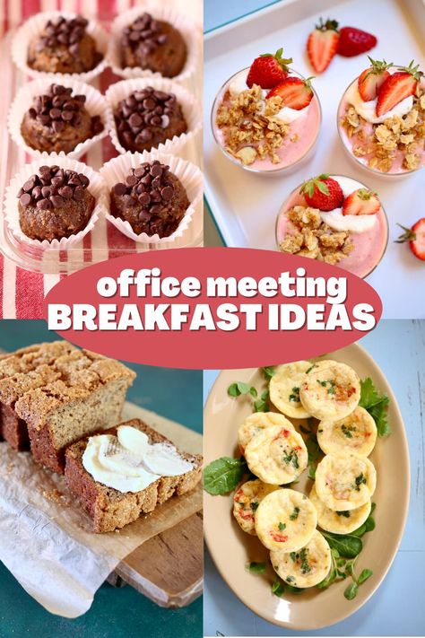 Meeting Breakfast Ideas, Office Breakfast Ideas, Cute Breakfast Ideas, Delicious Breakfast Ideas, Work Breakfast, Breakfast Meeting, Fun Office, Road Trip Food, Smoothies With Almond Milk