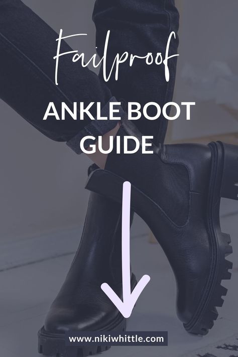 This comprehensive ankle boot guide answers all your questions about how to wear ankle boots, shows you (with pictures!) how to wear ankle boots, and shares outfits with ankle boots, so you know which clothes to wear with ankle boots and can easily put together fall outfits that work and look good on you! Shorts With Ankle Boots Outfits, How To Wear Socks With Ankle Boots, How To Wear Short Boots With Jeans, Shoes With Ankle Jeans, Lace Up Ankle Boots Outfit How To Wear, How To Wear Black Ankle Boots, How To Style Chelsea Boots With Jeans, What To Wear With Brown Boots, How To Wear Ankle Boots With Jeans