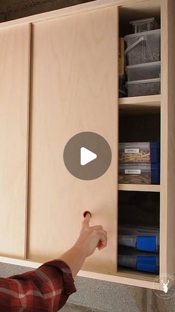 How To Build Sliding Cabinet Doors, Sliding Cabinets Kitchen, Shelf Sliding Door, Slide Cabinet Door, Sliding Door Wall Cabinet, Sliding Cupboard Doors Kitchen, Shelf With Sliding Door, Sliding Door Cabinet Diy, Sliding Door For Kitchen Cabinet