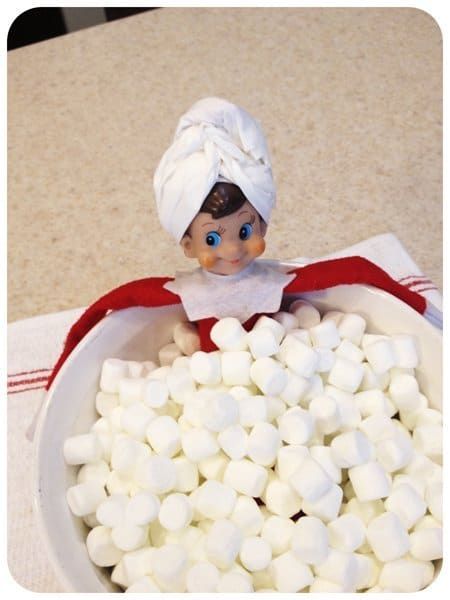 Elf On The Shelf Marshmallow, Elf Bath, Elf On The Self, Christmas Preparation, Buddy The Elf, Elf On The Shelf Ideas, Christmas Post, Religious Christmas, Noel Christmas