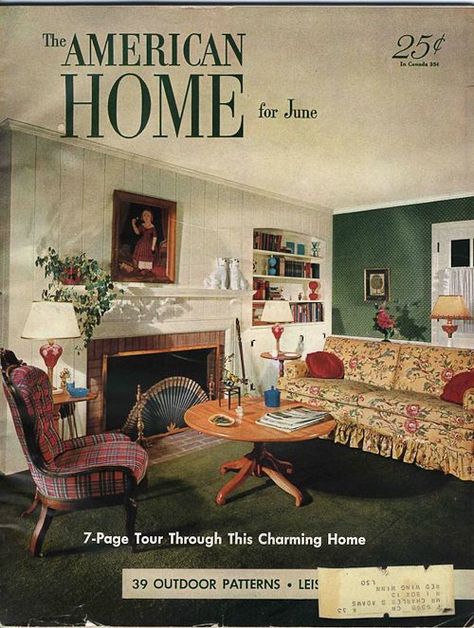 1950 Decor, 1950s Interior Design, Early American Decorating, 1950s Living Room, 1950s Interior, Sala Vintage, Maple Furniture, 1950s Decor, Old House Interior