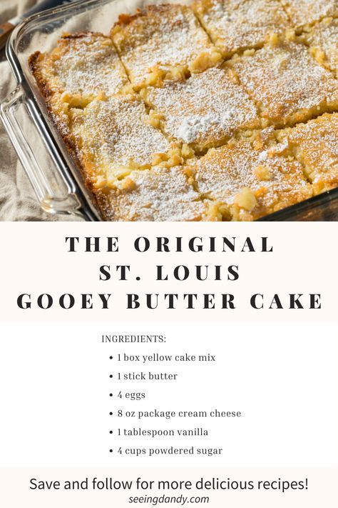 Best Gooey Butter Cake Recipe, Gooey Butter Brownies, Best Gooey Butter Cake, Pie, Obey Gooey Butter Cake, Lemon Blueberry Gooey Butter Cake, Southern Butter Cake, Saint Louis Gooey Butter Cake, St Louis Ooey Gooey Butter Cake Recipe