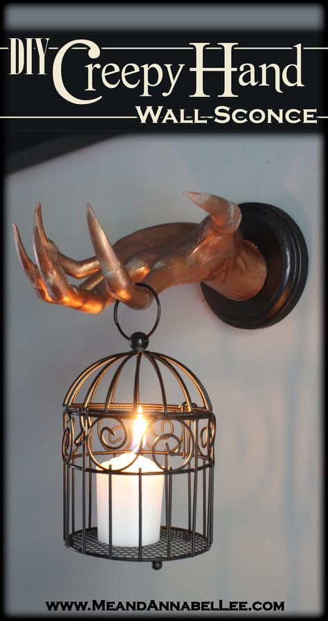 Witchcraft Room, Bird Cage Candle, Bird Cage Candle Holder, Diy Halloween Dekoration, Creepy Hand, Cherub Tattoo, Annabel Lee, Vampire Halloween, Patina Copper