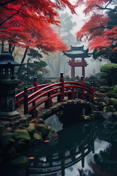 Japan nature Beauty Of Japan Nature, Fantasy Japanese Landscape, Fantasy Landscape Inspiration, Japanese Temple Concept Art, Medieval Japan Aesthetic, Japanese Temple Aesthetic, Japan Fantasy Art, Japanese Nature Aesthetic, Japan Nature Aesthetic