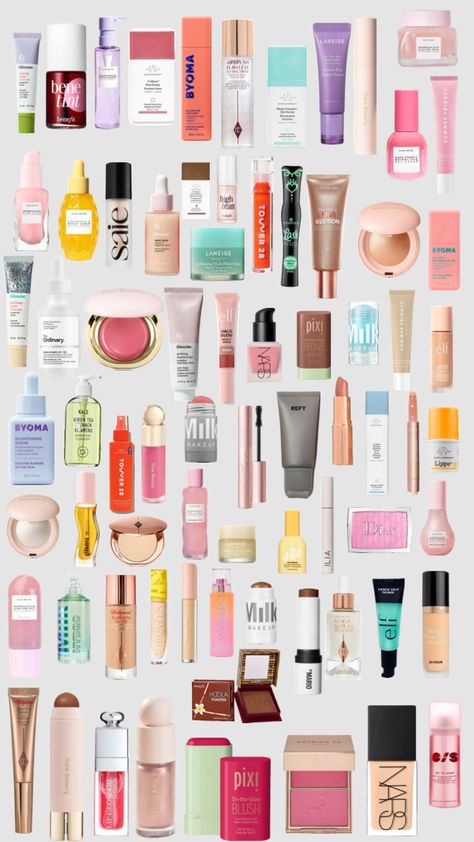 #makeup#beauty Make Up Stuff To Buy, Makeup Products Ideas, Trendy Skincare And Makeup, Popular Make Up Products, Most Popular Makeup Products, Make Up You Need, Trendy Make Up Products, Aesthetic Skincare And Makeup, Viral Make Up Products