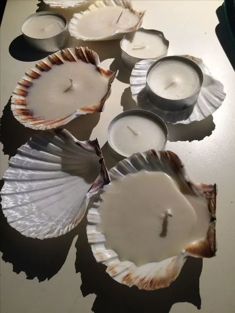 25+ Stunning DIY Beach Crafts to Create a Coastal Oasis - FeltMagnet Diy Beach Crafts, Beachy Centerpieces, Beachy Room Decor, Seashell Art Diy, Beach Crafts Diy, Beach Room Decor, Sea Shells Diy, Diy Beach Decor, Seashell Candles