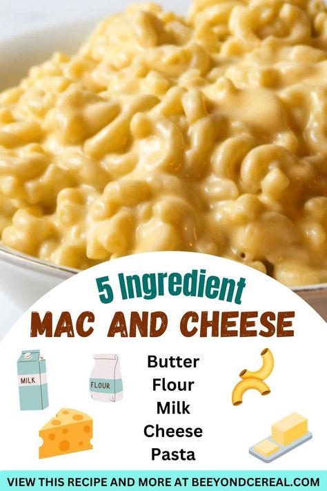 5 Ingredient Macaroni And Cheese, Mac N Cheese Without Heavy Cream, Diy Easy Mac And Cheese, Homemade Macaroni And Cheese Recipe Easy, Basic Mac N Cheese Recipe, Easy Shells And Cheese Recipe, Mac And Cheese Recipe Easy Stovetop, Mac And Cheese With Shredded Cheese, Elbow Macaroni And Cheese Recipes