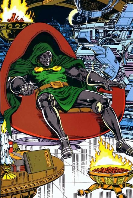 Comic Book, Marvel, Dr Doom, Doctor Doom, Green, Red