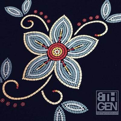 Image result for ojibwe embroidery | Native american beadwork, Beadwork ... Native American Beadwork Patterns, Patterns Floral, Beaded Flowers Patterns, Beaded Moccasins, Native Beading Patterns, Beadwork Designs, Native Beadwork, Beading Patterns Free, Beautiful Beadwork