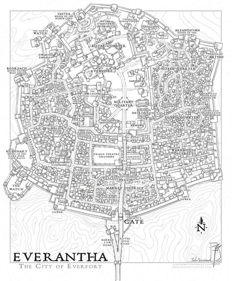 ArtStation - From the archives - city maps, John Stevenson Map Sketch, Fantasy City Map, Fantasy Map Making, Village Map, Dnd World Map, Fantasy World Map, Manga Studio, Mountain City, Tabletop Rpg Maps