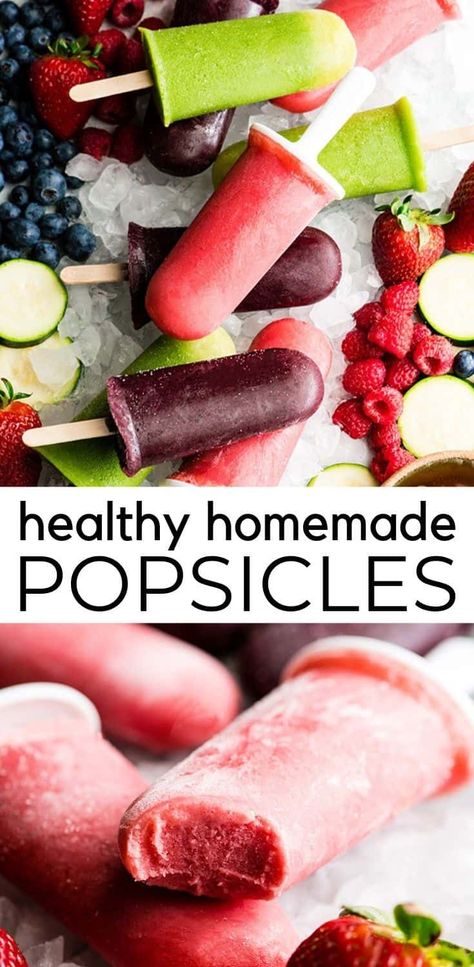 Fruit Popsicle Recipes, Homemade Fruit Popsicles, Healthy Summer Treats, Healthy Popsicle Recipes, Healthy Fruit Desserts, Popsicle Recipe, Healthy Popsicles, Fruit Popsicles, Desserts Keto