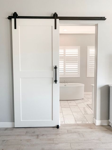 Best Sliding Door Designs That You Can Have In Your Home Sliding Door Master Bath, Sliding Doors Laundry Room, Slider Doors Bedroom, Sliding Door Toilet Room, Bathroom Barn Doors Sliding, Modern Sliding Bathroom Door, Sliding Ensuite Door, Small Bathroom With Sliding Door, Sliding Door Small Bathroom