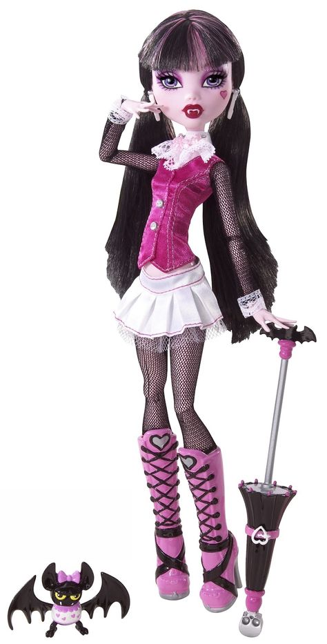 Draculaura wants her basic outfit and umbrella. (She also wants Count Fabulous someday.) Monster High Original, Monster High Pictures, Moster High, Personajes Monster High, Love Monster, Monster High Art, Monster High Characters, Dream Doll, Bratz Doll