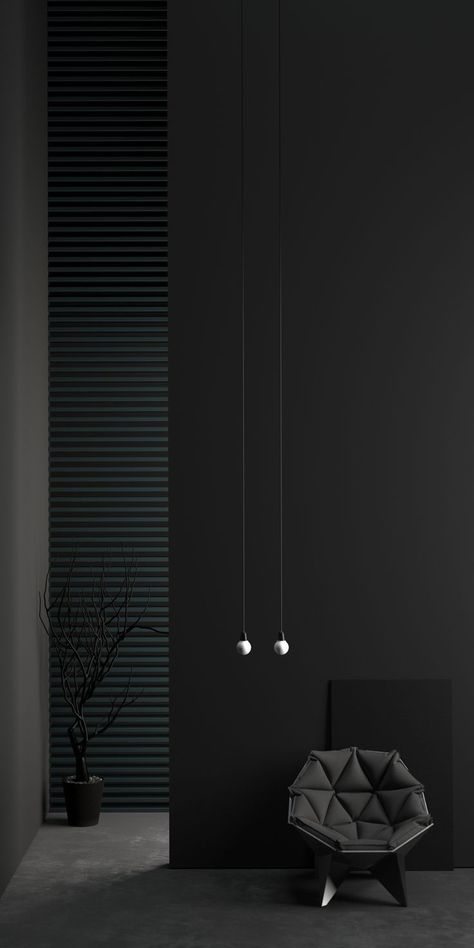 Dark Interior Design, Minimalist Dekor, Interior Design Pictures, Interior Design Minimalist, Black Interior Design, Black Living Room, Interior Minimalista, Black Inspiration, Lighting Design Interior