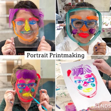 On Thursday I began class telling my college students we were going to face-paint in the lab. Their actual face Elementary Art, Tub Bathroom, Halloween Activities For Kids, Elementary Art Projects, School Art Projects, Camping Art, Preschool Art, Art Classroom, Teaching Art