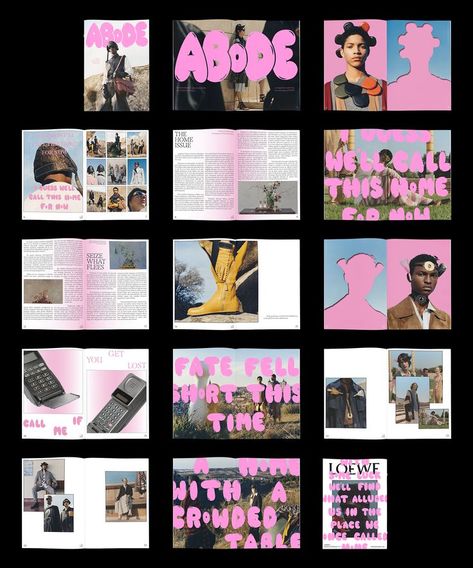 Magazine layout and design for ABoDE Magazine Booklet Design, Design De Configuration, Posters Conception Graphique, Mises En Page Design Graphique, ポップアート ポスター, Desain Buklet, Page Layout Design, Zine Design, Desain Editorial