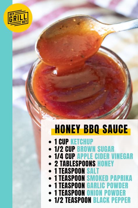 Honey Bbq Sauce Recipe, Savory Jam, Wing Sauce Recipes, Homemade Bbq Sauce Recipe, Aesthetic Health, Honey Bbq Sauce, Homemade Sauce Recipes, Tattoo Health, Barbecue Sauce Recipes