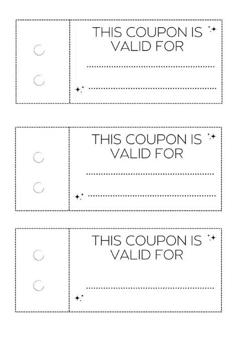 Coupon Ideas For Friends, Coupon Printable Free Template, Free Coupon Template Printables, Gift Coupons Printable, Best Friend Coupon Book Ideas, Date Night Coupons Printable Free, Blank Coupon Template Free Printable, Birthday Coupon Template Free Printable, Iou Coupons Free Printable