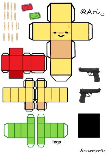 papercraft roblox Jim computer Papercraft Templates Printables, Templat Kotak, Paper Doll Printable Templates, Paper Crafts Magazine, Paper Dolls Diy, Bubble Paper, Paper Toys Template, Paper Puppets, Papercraft Printable