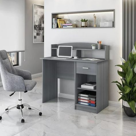 Discover great products at the best prices at Dealmoon. Techni Mobili Modern Office Desk with Hutch, Grey. Price:$113.18 Kids Corner Desk, Office Desk With Hutch, Top Shelves, Modern Study, Desk With Hutch, Computer Desk With Hutch, Home Office Computer Desk, Modern Office Desk, Desk Essentials