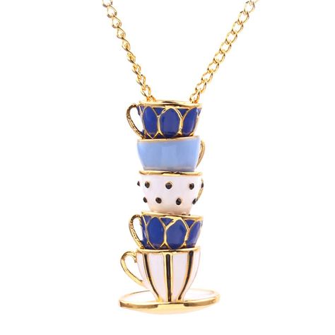 PRICES MAY VARY. 💙Colorful enamel teacup design, look very charming. 💙Features: Teacup Design, Long Chain, Enamel Style 💙Suitable for party, club, party, daily life, etc. 💙Made of alloy with fine workmanship, lightweight. 💙Size: 50cm + 4.5cm/19.69" + 1.77" (Approx.) Specifications:  Colorful enamel teacup design, look very charming.  Made of alloy with fine workmanship, lightweight.  Suitable for party, club, party, daily life, etc.  Item Name: Necklace  Style: Fashion  Gender: Women's  Mat Alice In Wonderland Accessories, Tea Cup Necklace, Pixie Wings, Tea Cup Design, Necklace Gift Box, Retro Necklaces, Film Disney, Lovers Necklace, Retro Mode