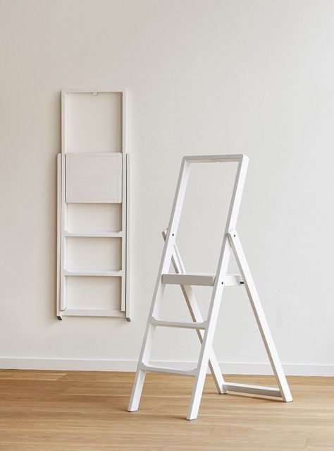 Step stepladder Karlskrona, Dark Closet, Tall Cabinets, Ladder Design, Folding Ladder, Design House Stockholm, Fusion Design, Wallpaper Magazine, Display Furniture