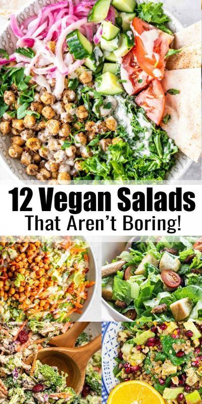 Resep Salad, Vegan Salads, Resep Diet, Vegan Lunch Recipes, Vegetarian Salads, Vegan Salad Recipes, Vegan Lunches, Makanan Diet, Salad Recipes For Dinner