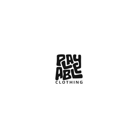 Designs | PLAYABLE Clothing - urban kids’ clothing brand | Logo design contest Logo Ideas Design Clothing Brand, Logos Design For Clothing, Cloth Brand Logo Design, Logos Clothing Brand, Vintage Clothing Store Logo, New Logo Design Ideas, Clothing Font Design, Cool Clothing Brand Logos, Street Wear Clothing Brand Logo Ideas