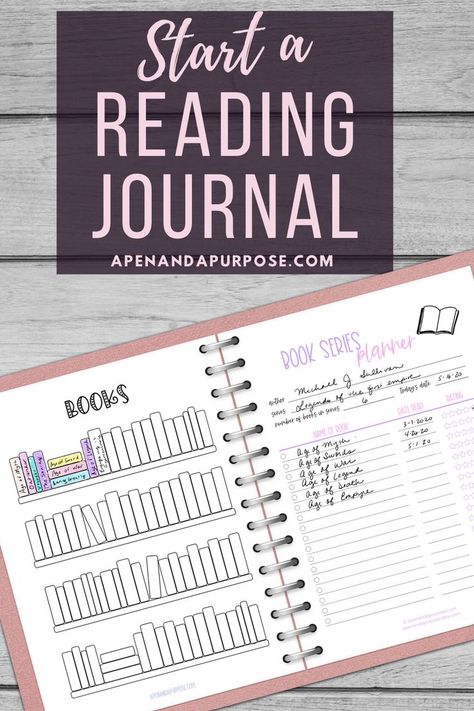 Start a reading journal to track your reading today. Track the books you've read as well as your to read list. Plan your series reading by making a book list with the order of books in a series. There are so many ways to start a book journal and I discuss them all in this post. #bookjournal #readingjournal #readinglog Notebook Ideas Books To Read, Journal Ideas For Books To Read, Dot Journal Reading Log, Book Review Journal Spreads, Book Journal Ideas Free Printables, Book Tracking Journal Ideas, Dot Journal Book Log, Book Dot Journal, Book List Journal Ideas