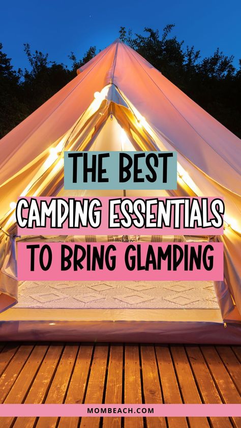 If you’re planning a glamping trip, you must have the essentials to ensure a comfortable and enjoyable experience. Glamping, short for glamorous camping, combines the thrill of outdoor adventure with the indulgence of modern comforts. From spacious tents and cozy sleeping bags to portable grills and lanterns, these essentials will elevate your glamping experience to new heights. In this article, we are discussing the essentials to bring on a glamping trip. Glamping Hacks Tips And Tricks, Camping Set Up Ideas Glamping, Camp On The Beach, How To Make Camping Comfortable, Camping In Style, Glamping Essentials Packing Lists, Camping Setup Ideas Glamping, Tent Hacks Camping, Easy Glamping Ideas