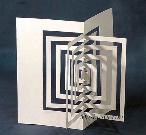 Kirigami Templates, 3d Templates, Sheet Art, 3d Geometric Shapes, Paper Structure, Paper Architecture, Origami And Kirigami, Folding Origami, Paper Engineering