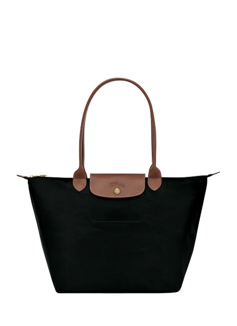 Longchamp Le Pliage Original Large Shoulder Bag Longchamp Le Pliage Black, Long Champ Bag, Le Pliage Longchamp, Black Longchamp, Longchamp Tote Bag, Longchamp Le Pliage Large, Sac Vanessa Bruno, Longchamp Tote, Longchamp Bag