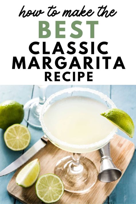 Struggling to find the best classic margarita recipe with a smooth, easy taste? Learn how to make the perfect lime margarita with 100% agave tequila, Cointreau, and fresh ingredients. Save this pin for simple and classic tequila cocktails you'll love. Margaritas, Best Tequila For Margaritas, Homemade Margaritas Recipe, Best Classic Margarita Recipe, Simple Tequila Cocktails, Real Margarita Recipe, Authentic Margarita Recipe, Recipes With Tequila, Margarita Recipes On The Rocks