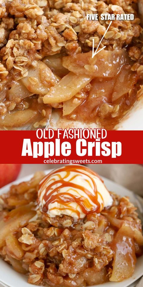 Apple Crisp With Real Apples, Classic Apple Crisp Recipe, Best Ever Apple Crisp Crumble Topping, Apple Crisp Large Batch, Apple Crisp Recipe For Two, Apple Crisp Stuffed Baked Apples, Apple Crisp Extra Crisp, Crumble Topping For Apple Crisp, Oatmeal Apple Cobbler