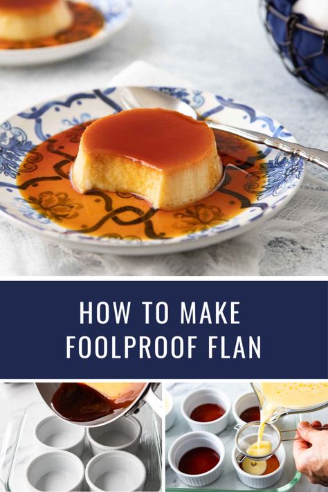 Flan, Mini Flan Recipe, Perfect Flan, Flancocho Recipe, Spanish Flan Recipe, Best Flan Recipe, Spanish Flan, Fridge Staples, How To Make Flan