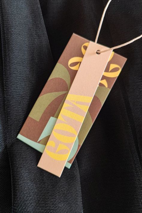 Logos, Swing Tag Design, Embossing Foil, Clothing Hang Tags, Price Tag Design, Custom Hang Tags, Hang Tags Clothing, Clothing Packaging, Fashion Tag